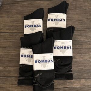BUNDLE Bombas Men's Crew Calf Black Socks